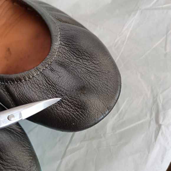 Tieks Silver Pewter Ballet Flats US 5 Shoes Metallic Gray Leather - Picture 2 of 16